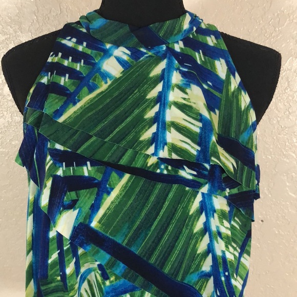 Worthington sleeveless layered blouse. SzL - Picture 2 of 7